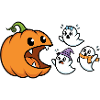 Pumpkin Ghosts Halloween