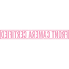 Caméra frontale certifiée rose