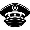 Naval captain hat