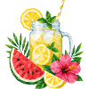 Geometric Lemonade | Summer Drink Low Poly