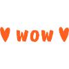 WOW Hearts | Orange Statement Design
