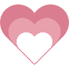 Layered Hearts | Pink Heart Design