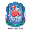 Funny Flamingo Fairy