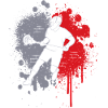 Lacrossespieler Farbklecks Herren Jungen Lacrosse 