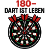 180 Dart Herzboard
