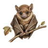 Fledermausillustration (Chiroptera sp.)