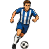 Blau-Weißer Fußball