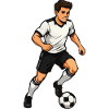 Kicker Cartoon Stil