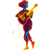 Guitariste Retrowave