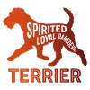 Spirited Loyal Daredevil Terrier Dog Silhouette