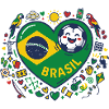 Brasilien Herzball Fußballfreude