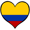 Colombia Heart Flag