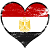 Egypt Heart Flag Used