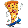 Pizza Slice Skater Cheer