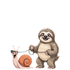 Schnecke Faultier