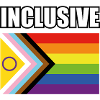 inklusive Pride-Flagge