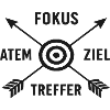 Fokus Ziel Treffer - Target Diagramm