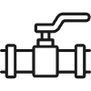 Industrie-Ventilleitungssymbol | Pipe Flow Control Sym