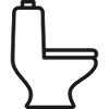 Minimal Toilet Line Icon