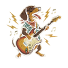 Guitariste teckel