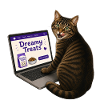 Cat Shopping Online for Treats