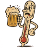 Biertrinker-Thermometer