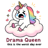 Einhorn-Königin-Drama auf Cloud