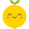 Cheerful Lemon Smile Cartoon
