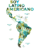 Soy Latino Americano Map Pride