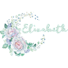Elizabeth Flower Wreath Name Design