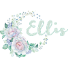 Ellis Floral Wreath Name