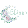 Elissa Flowery Name Wreath