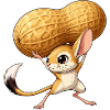 Maus mit Erdnuss-Riese
