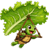 Turtle in leaf sail