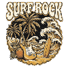 Plage rétro de Surf Rock