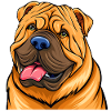 Shar-Pei (Comic Portrait)