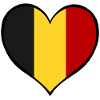 Belgium Heart Flag