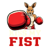 Kiss My Fist – Cheeky Kangaroo Statement