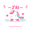 Aqua Licorne Pastel