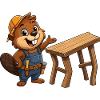 Little Beaver Construction Worker