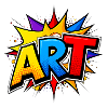 Pop Art Exploded Font ART