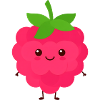 Happy Raspberry Cartoon