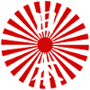Japan and the Rising Sun (White)