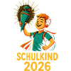 Schulkind 2026 Cartoon-Design