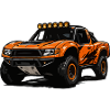 Orange Offroad Truck Flair