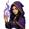 Mage Sorcière Violette