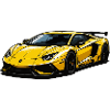 Yellow sports car illustration