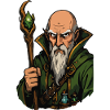 Rune Mage with Crystal Staff
