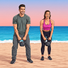 GIDAGI Fitness-Cartoons-Sammlung