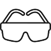 Minimalist Goggles Line Art